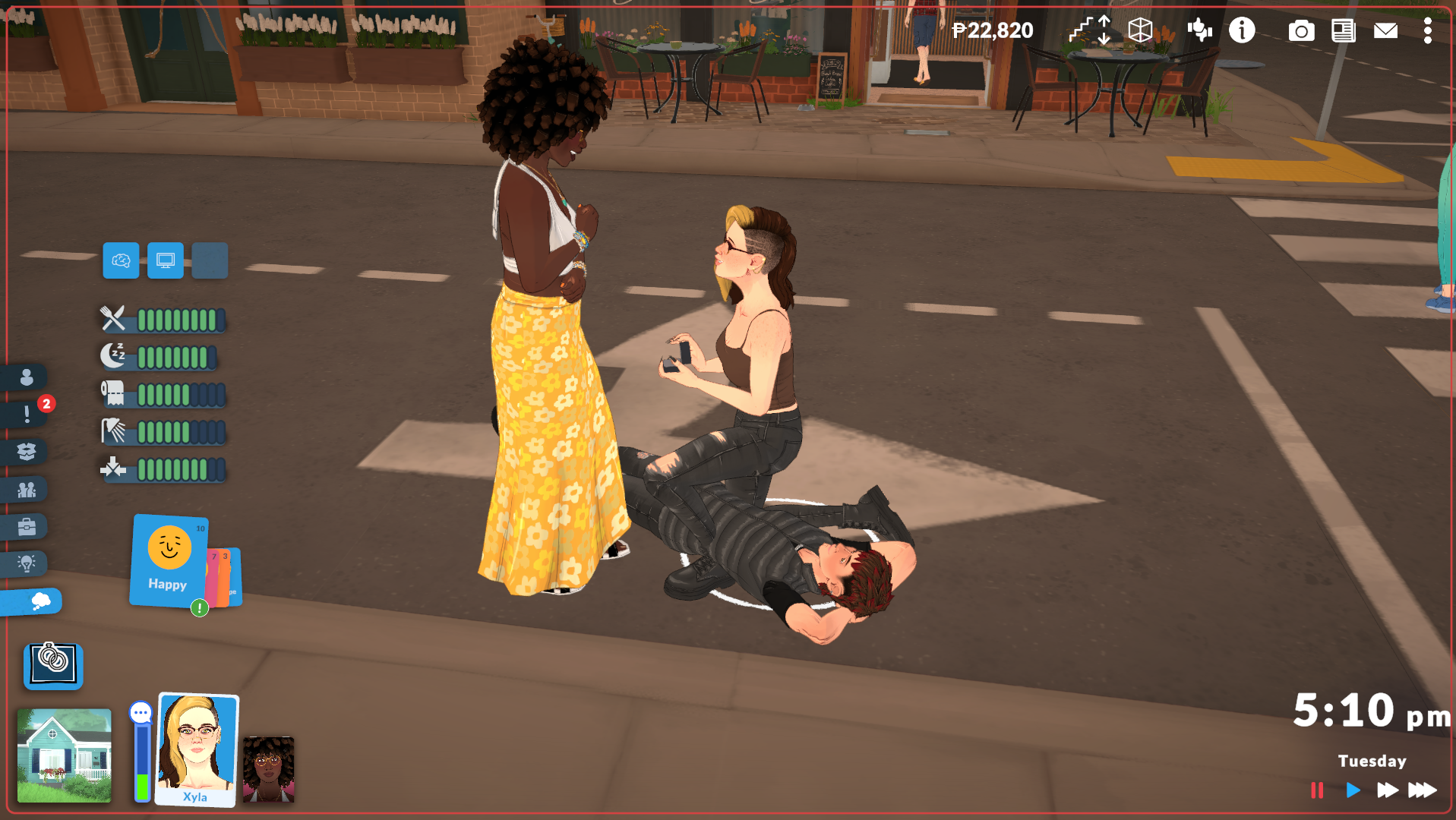 Para proposing to another Para